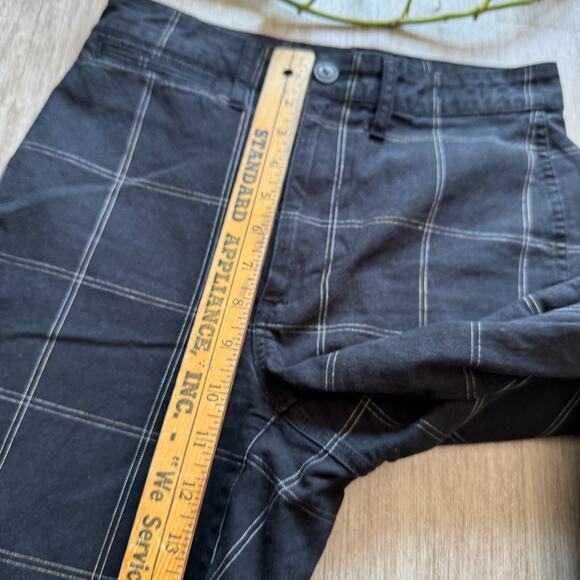 Madewell Slim Emmett Wide Leg Pants Women's 25 Black Check Cropped Cotton - Picture 10 of 10